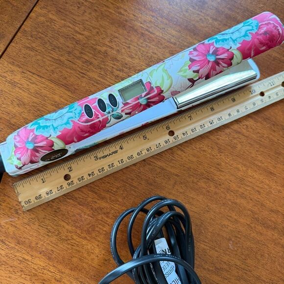 NWOB CHI Smart Gemz Zirconium Titanium Floral Hair Straightener main image 11